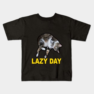 Lazy Day Cat Kids T-Shirt